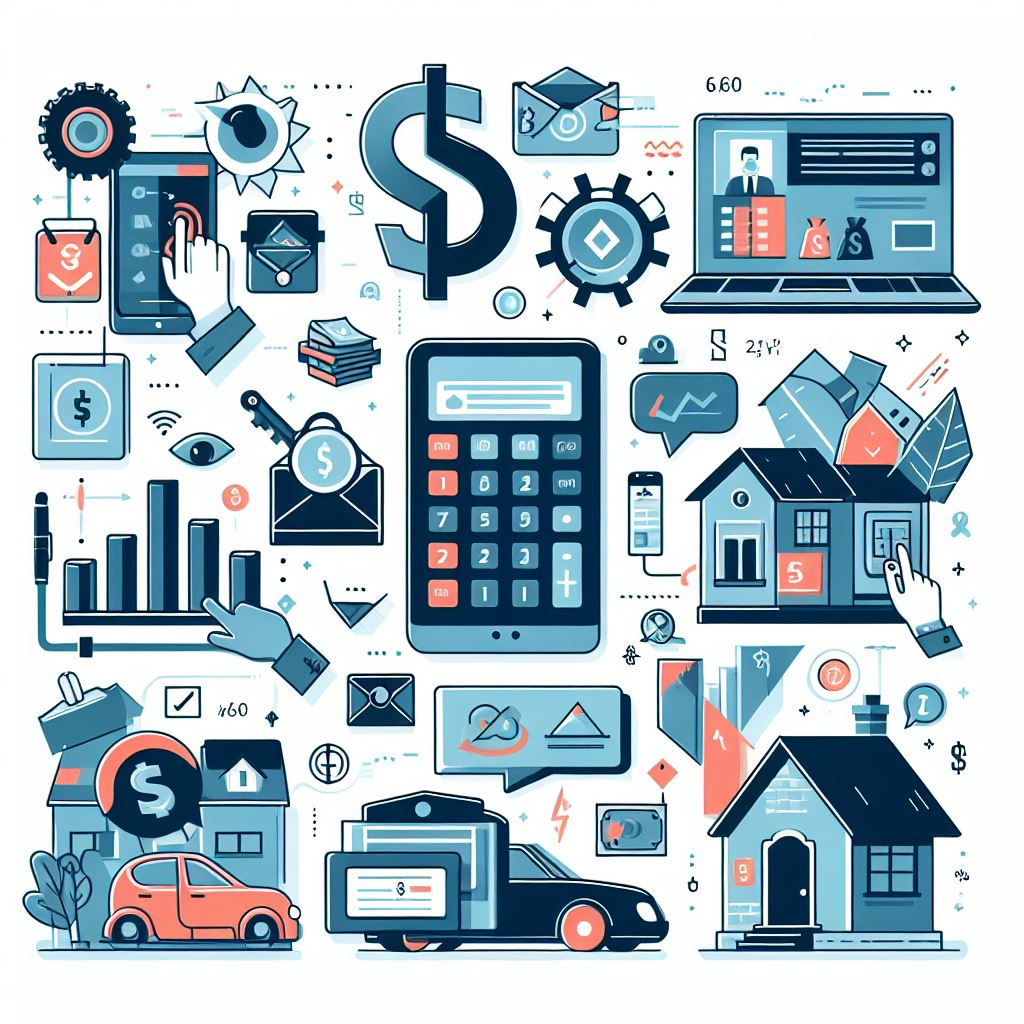 Illustrations addressing common myths about the accuracy of loan calculators. Visual representation of the versatility of loan calculators for various loan types.